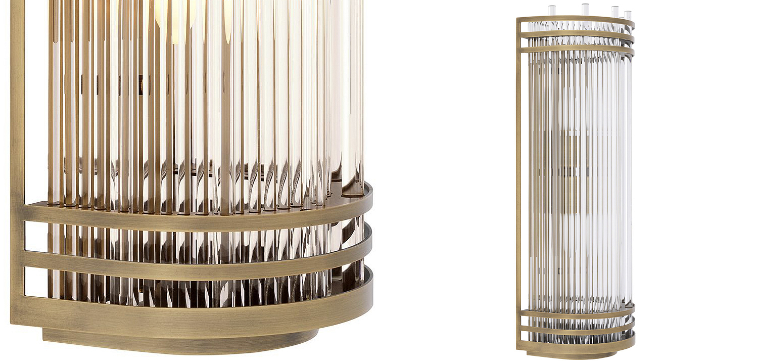 Бра Eichholtz Wall Lamp Gulf L Brass Бра Eichholtz Wall Lamp Gulf L Brass - Loft-Concept в Ульяновске