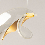 Люстра линейная с изогнутым плафоном Wave Line варинант исполнения - 10 | Loft Concept в Ульяновске