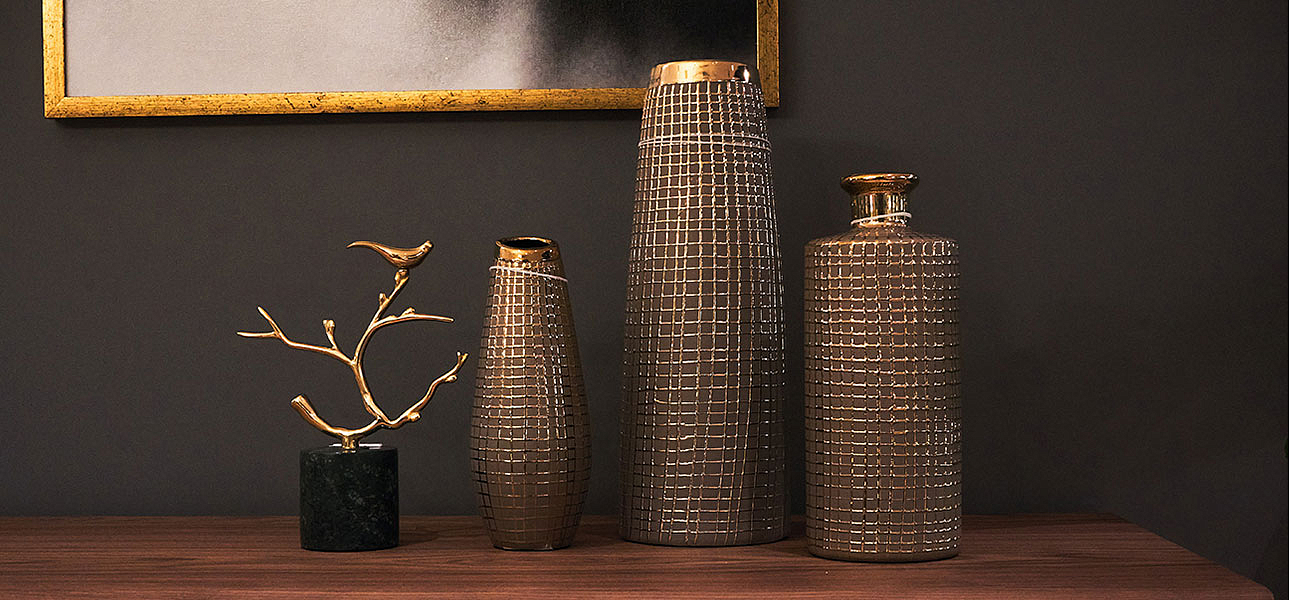 Ваза Golden mesh 35 Ваза Golden mesh 35 - Loft-Concept в Ульяновске