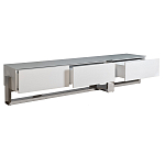 Тумба под телевизор со стеклянным фасадом Modern TumbvTV варинант исполнения - 2 | Loft Concept в Ульяновске