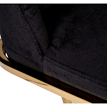 Стул обеденный велюровый черный с золотым каркасом Nobility варинант исполнения - 4 | Loft Concept в Ульяновске