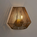 Бра с плетенным из пеньки абажуром Jutti H25 см варинант исполнения - 2 | Loft Concept в Ульяновске