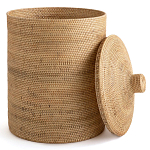 Плетеная корзина с крышкой Kheri Wicker Basket варинант исполнения - 3 | Loft Concept в Ульяновске