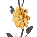 Бра черное с золотым цветком Bizarre Creation варинант исполнения - 1 | Loft Concept в Ульяновске