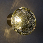 Бра с круглым плафоном из прозрачного стекла с пузырьками воздуха Effervia  варинант исполнения - 8 | Loft Concept в Ульяновске