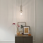 Подвесной светильник с прозрачным рифленым цилиндрическим плафоном Kichler варинант исполнения - 14 | Loft Concept в Ульяновске