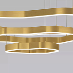 Люстра подвесная с 3-мя ассиметричными светодиодными лампами Golden Current варинант исполнения - 4 | Loft Concept в Ульяновске