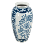 Ваза с синим цветочным орнаментом Blue & White Ornament  варинант исполнения - 1 | Loft Concept в Ульяновске