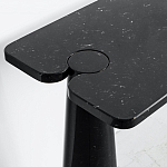 Консоль чёрная на 2-х конусообразных ножках Eros варинант исполнения - 2 | Loft Concept в Ульяновске