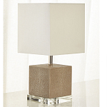 Настольная лампа деревянная с белым абажуром Wooden Table Lamp варинант исполнения - 1 | Loft Concept в Ульяновске