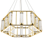 Люстра в форме шестиугольника с хрустальным декором Agace Crystal Chandelier варинант исполнения - 1 | Loft Concept в Ульяновске