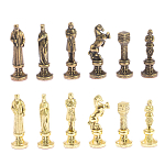 Шахматы Ренессанс из бронзы с доской из натурального камня Змеевик Decorative Thematic Chess варинант исполнения - 5 | Loft Concept в Ульяновске