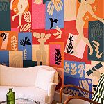 Обои ручная роспись в стиле Арт-деко Jazz Original colourway on painted silk with embroidery варинант исполнения - 3 | Loft Concept в Ульяновске