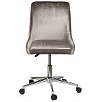 Кресло офисное с обивкой из серого велюра Stylish Velor Office Chair варинант исполнения - 6 | Loft Concept в Ульяновске