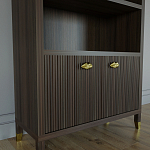 Книжный Стеллаж Elsa Dreams Walnut с задней стенкой варинант исполнения - 2 | Loft Concept в Ульяновске