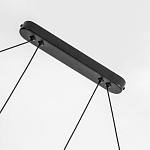 Светодиодная люстра Black LED Circle and Oval Lamp варинант исполнения - 3 | Loft Concept в Ульяновске