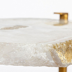 Кофейный стол со столешницей из агата Agate Design Beige варинант исполнения - 3 | Loft Concept в Ульяновске