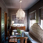 Люстра белая с несколькими ярусами деревянных палочек Bright Wooden Chandelier варинант исполнения - 5 | Loft Concept в Ульяновске