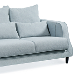 Диван Seldon с мягкими подушками голубое букле варинант исполнения - 6 | Loft Concept в Ульяновске