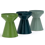 Приставной стол из керамики Manufacto Gray-green варинант исполнения - 3 | Loft Concept в Ульяновске