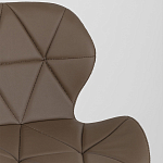Стул с коричневым сиденьем из экокожи JEROEN варинант исполнения - 7 | Loft Concept в Ульяновске
