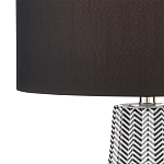 Настольная лампа с черно-белым узором Wavy Stripes варинант исполнения - 1 | Loft Concept в Ульяновске