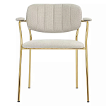 Стул Singer Chair с подлокотниками серый на золотистых ножках варинант исполнения - 1 | Loft Concept в Ульяновске