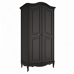 Шкаф черный из массива бука в стиле прованс Black Provence варинант исполнения - 3 | Loft Concept в Ульяновске