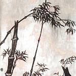 Обои ручная роспись Bamboo Quicksilver on Tarnished Silver gilded paper варинант исполнения - 1 | Loft Concept в Ульяновске