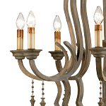 Люстра деревянная с подвесками Gray Curved Profile варинант исполнения - 1 | Loft Concept в Ульяновске