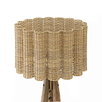 Торшер с плетеным абажуром на основании в виде треноги Lamp with Wicker Lampshade варинант исполнения - 2 | Loft Concept в Ульяновске