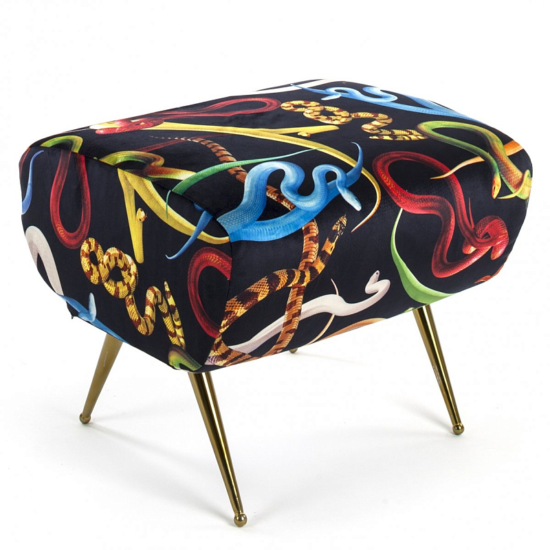 Оттоманка Seletti Pouf Snakes Мульти Латунь в Ульяновске | Loft Concept 