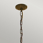 Люстра бронзового цвета с 6-ю лампами и подвесками из оптического стекла в классическом стиле Feiss варинант исполнения - 4 | Loft Concept в Ульяновске