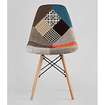 Пластиковый стул на ножках из массива бука Eames Пэчворк варинант исполнения - 4 | Loft Concept в Ульяновске
