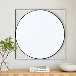 Зеркало в черной металлической раме Urban Style Mirror варинант исполнения - 3 | Loft Concept в Ульяновске