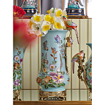 Ваза с птичкой из фарфора с бронзовыми элементами Garden of Eden варинант исполнения - 7 | Loft Concept в Ульяновске