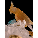 Люстра круглая на золотом каркасе с птичками и цветочным декором Miscellaneous herbs варинант исполнения - 3 | Loft Concept в Ульяновске