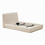 Кровать со съемным бежевым чехлом из ткани букле White Boucle Collection варинант исполнения - 2 | Loft Concept в Ульяновске