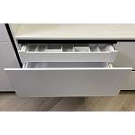 Угловой кухонный гарнитур Жемчужный белый Серый Clarke Kitchen Set White Grey варинант исполнения - 9 | Loft Concept в Ульяновске