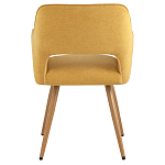 Стул в рогожке желтого цвета NEASAN STOOL варинант исполнения - 3 | Loft Concept в Ульяновске