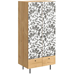 Шкаф с принтом Leaf bouquet варинант исполнения - 1 | Loft Concept в Ульяновске