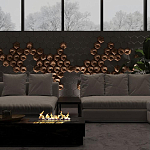 Гипсовая 3D панель с принтографией PM-41 варинант исполнения - 4 | Loft Concept в Ульяновске