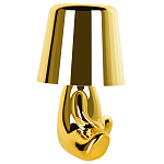 Настольная лампа фигурная золотого цвета с гладким абажуром Высота 16 см Sophia варинант исполнения - 6 | Loft Concept в Ульяновске