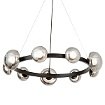 Светодиодная кольцевая люстра IONA Сhandelier black варинант исполнения - 1 | Loft Concept в Ульяновске