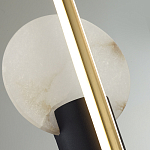 Бра с круглым плафоном из алебастра и бронзовой декоративной стрекозой 65 Alaris  варинант исполнения - 6 | Loft Concept в Ульяновске