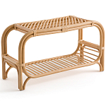 Скамья для прихожей из стеблей ротанга Willa Rattan Bench варинант исполнения - 1 | Loft Concept в Ульяновске