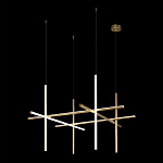 Люстра с 6-ю цилиндрическими плафонами на тонких тросах Trumpet tube варинант исполнения - 3 | Loft Concept в Ульяновске