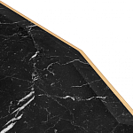 Консоль с чёрной столешницей и золотым фигурным основанием Cosmo варинант исполнения - 4 | Loft Concept в Ульяновске