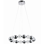 Светодиодная кольцевая люстра Crystal Globule Chrome Chandelier варинант исполнения - 2 | Loft Concept в Ульяновске