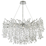 Люстра с хрустальными подвесками на металлических ветках Fairytree Light Silver Chandelier 18 варинант исполнения - 2 | Loft Concept в Ульяновске